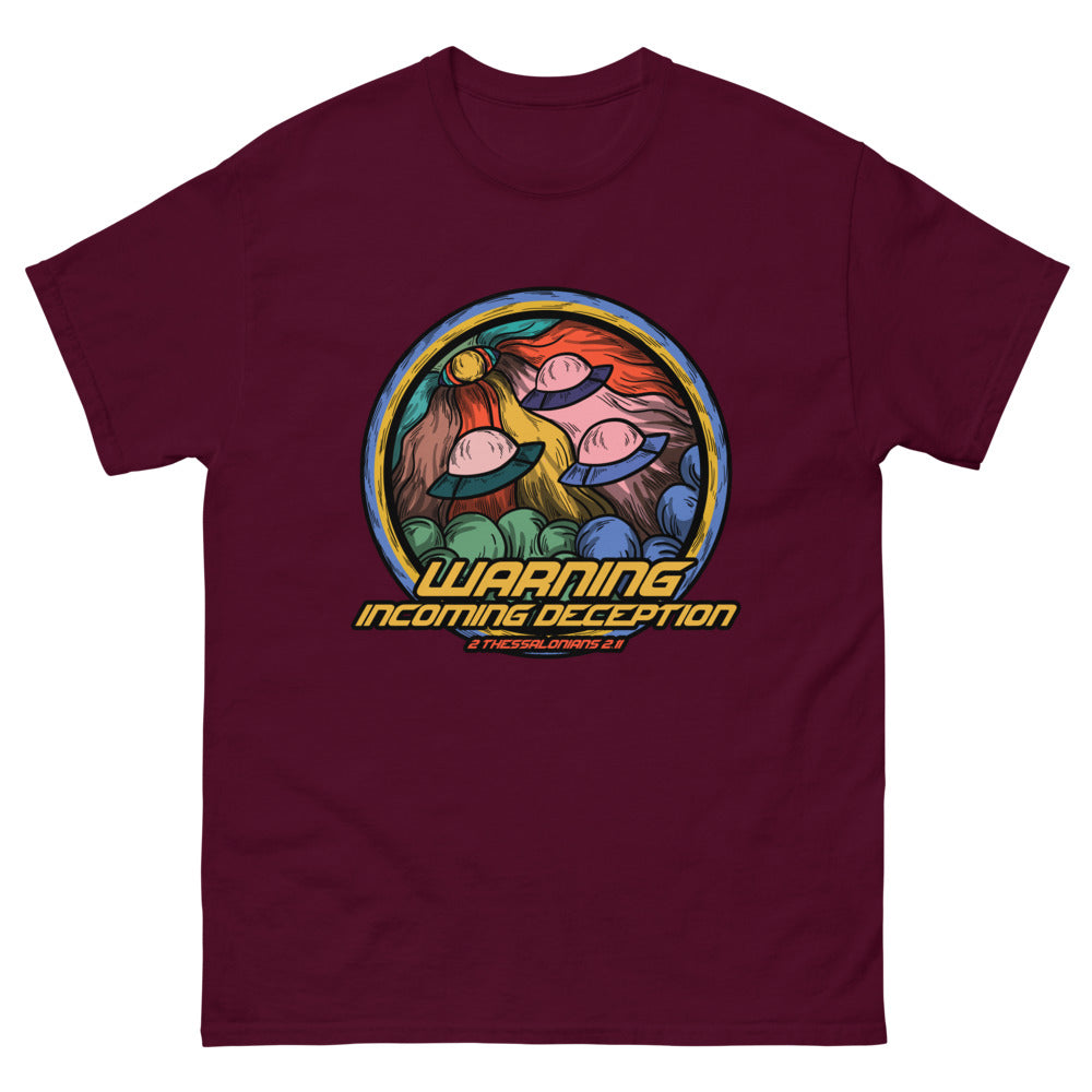 Incoming Deception Men's T-Shirt | colour: Maroon