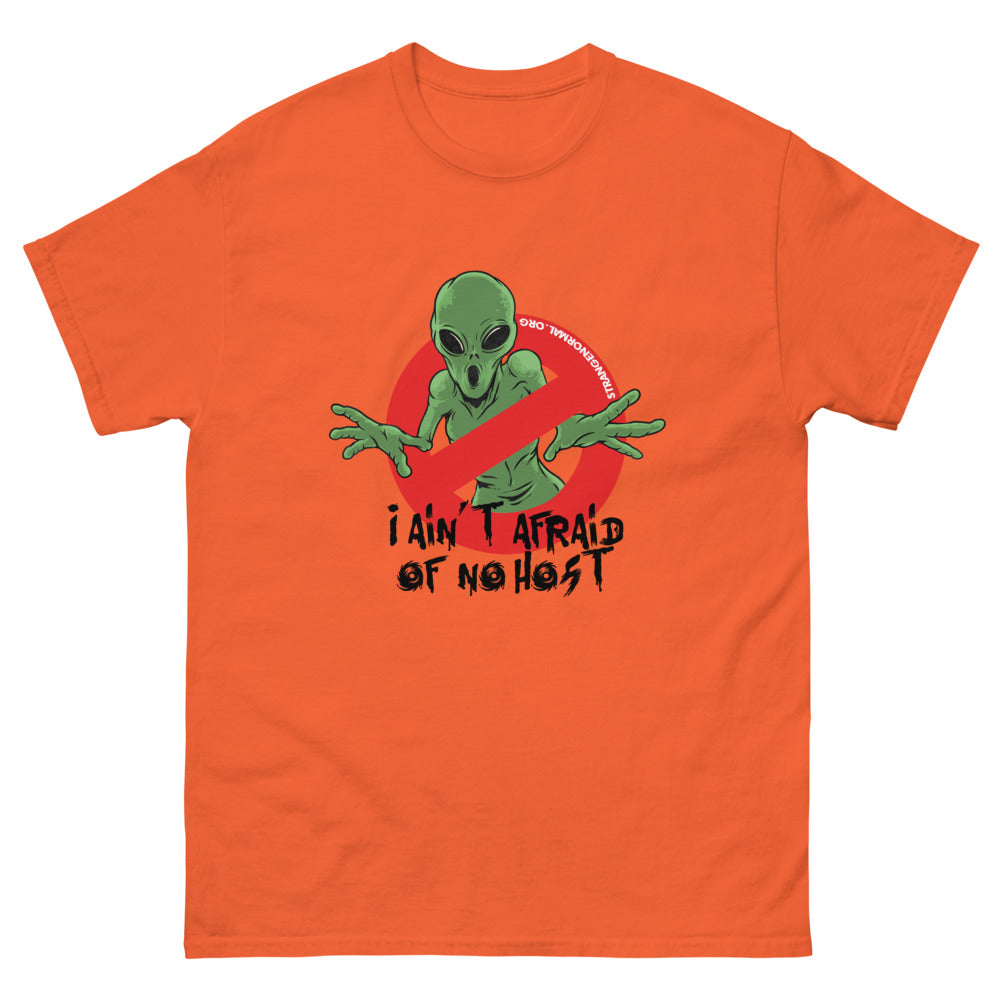 Ain'T Afraid Alien 2 Afraid Alien Men’s Fitted Poly/Cotton T-Shirt | colour: Orange