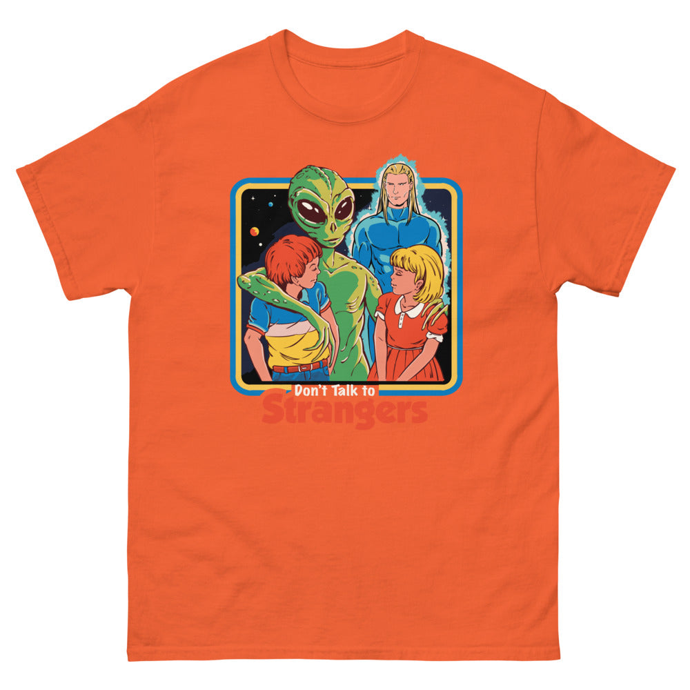 Dont Talk To Strangers Men's T-Shirt | colour: Orange