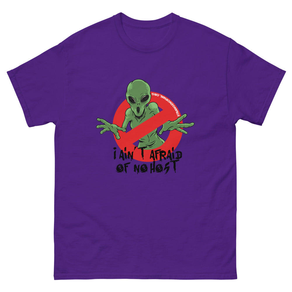 Ain'T Afraid Alien 2 Afraid Alien Men’s Fitted Poly/Cotton T-Shirt | colour: Purple