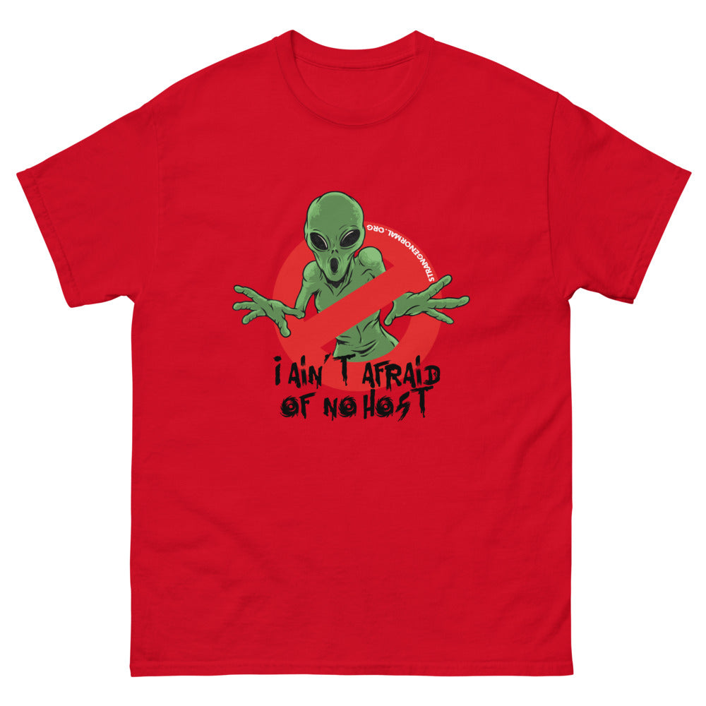Ain'T Afraid Alien 2 Afraid Alien Men’s Fitted Poly/Cotton T-Shirt | colour: Red