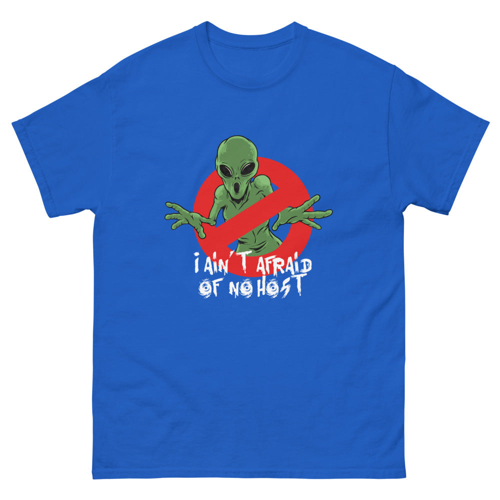 Ain'T Afraid Alien 2 Afraid Alien Men’s Fitted Poly/Cotton T-Shirt | colour: Royal