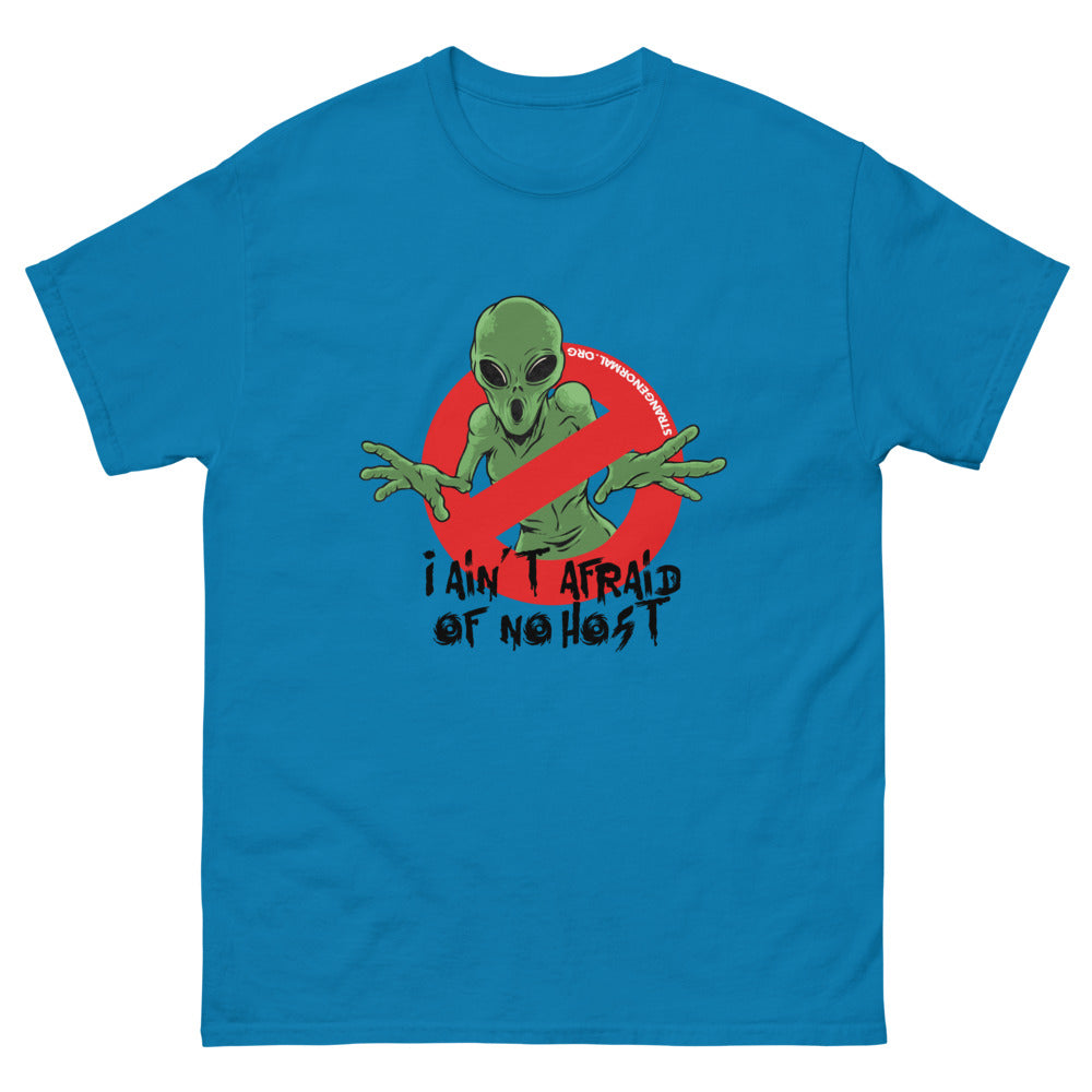 Ain'T Afraid Alien 2 Afraid Alien Men’s Fitted Poly/Cotton T-Shirt | colour: Sapphire