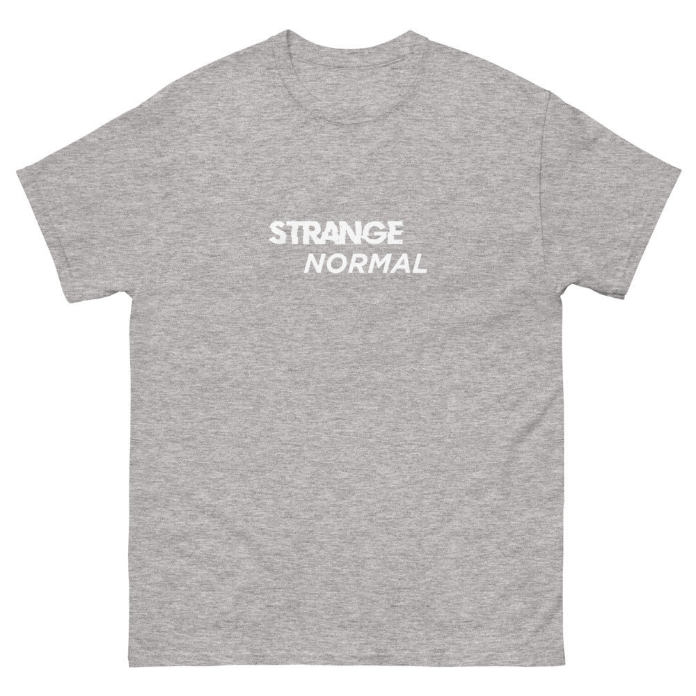 Logo White Men’s Fitted Poly/Cotton T-Shirt | colour: Sport Grey