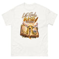Open Bible with a child walking toward a cross and the words Let God Write Your Story