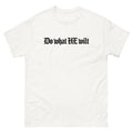 Blackletter type reading Do what HE wilt