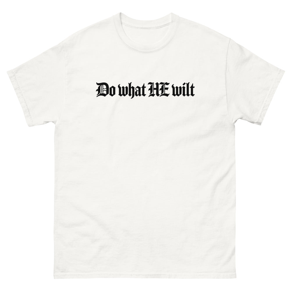Blackletter type reading Do what HE wilt