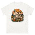 Retro sunburst and wildflowers reading The Joy Of The Lord Is My Strength