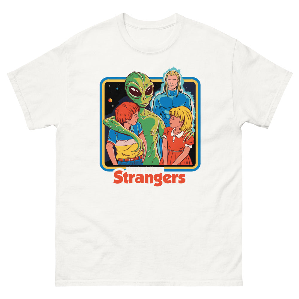 Dont Talk To Strangers Men's T-Shirt | colour: White