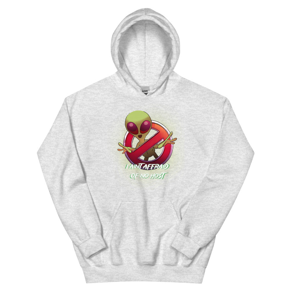 Aint Afraid Alien Women's Hoodie | colour: Ash