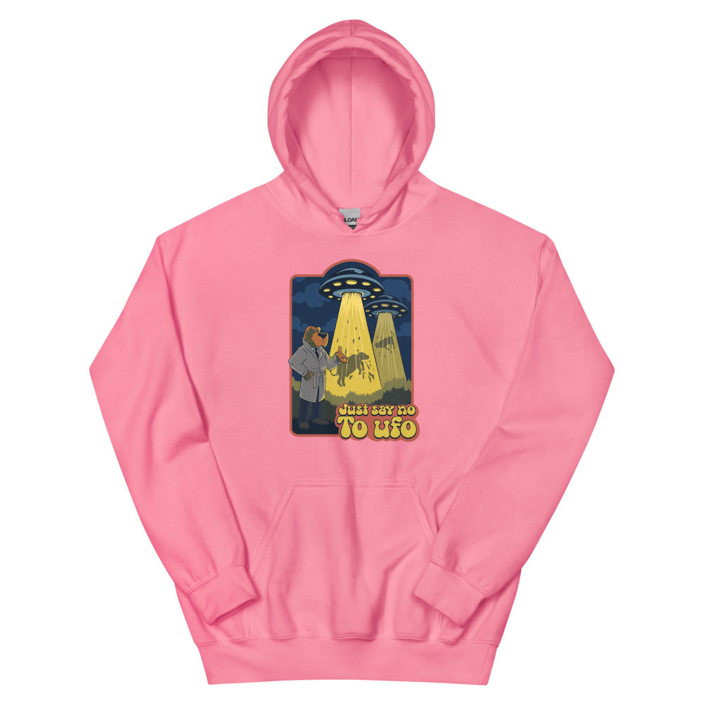 Alien Crime Men's Hoodie | colour: Azalea