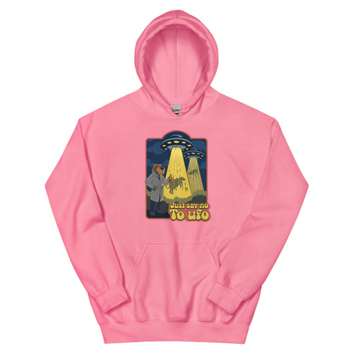 Alien Crime Men's Hoodie | colour: Azalea