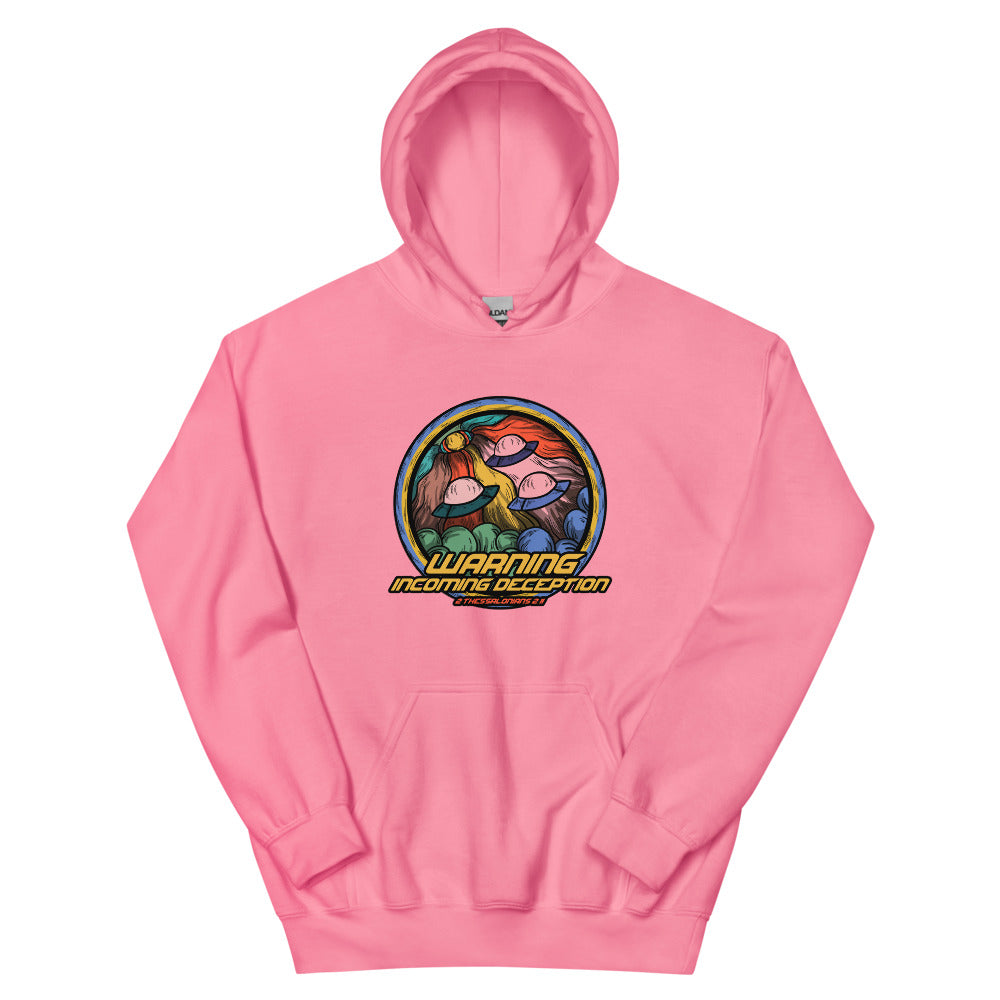 Incoming Deception Men's Hoodie | colour: Azalea