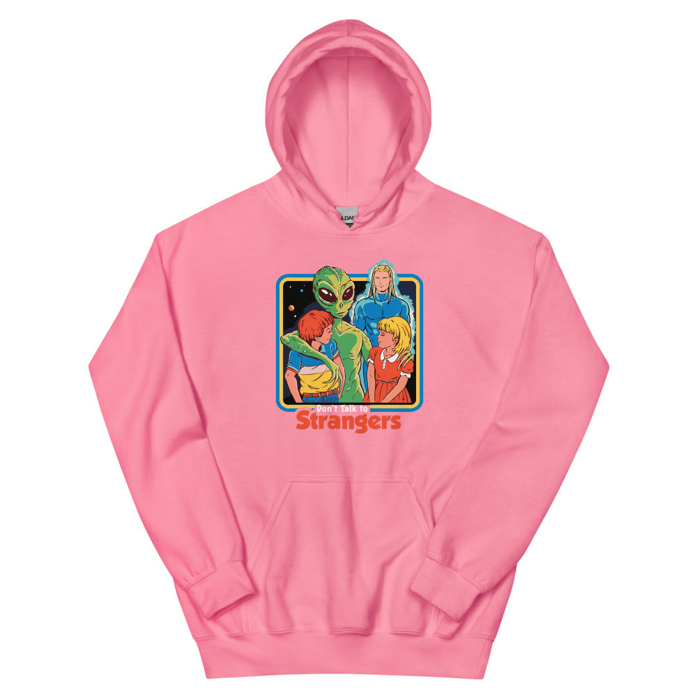 Dont Talk To Strangers Women's Hoodie | colour: Azalea