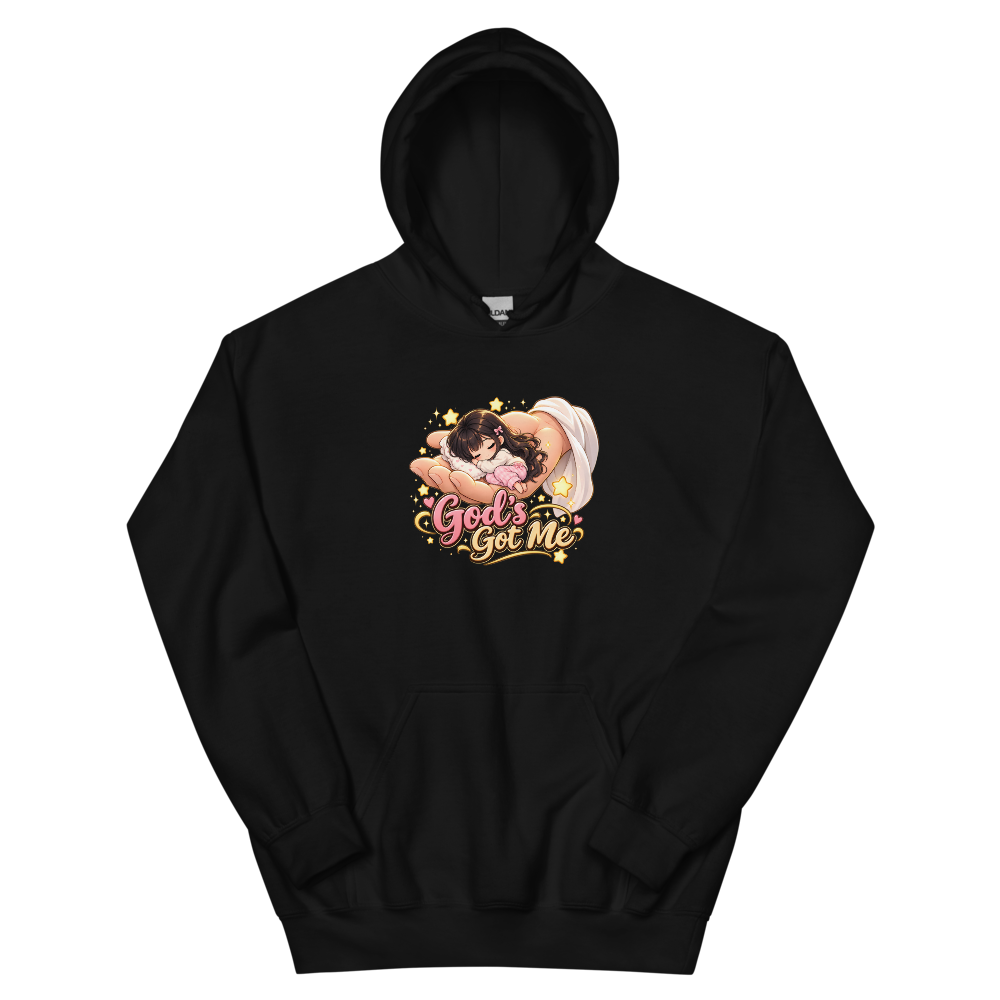 God's Got Me Chibi T-Shirt | gc: Hoodie/Black