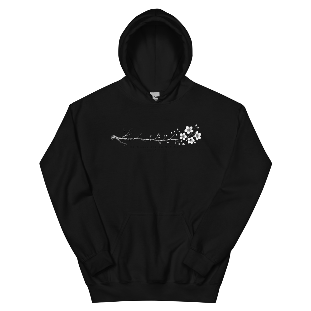 He Makes All Things New Branch Hoodie | colour: Black