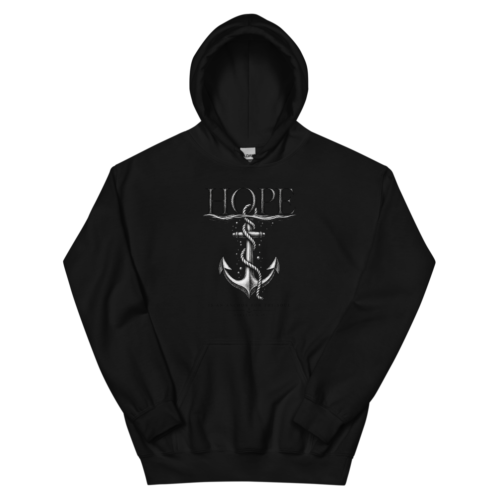 Hope Is An Anchor Engraved T-Shirt | gc: Hoodie/Black