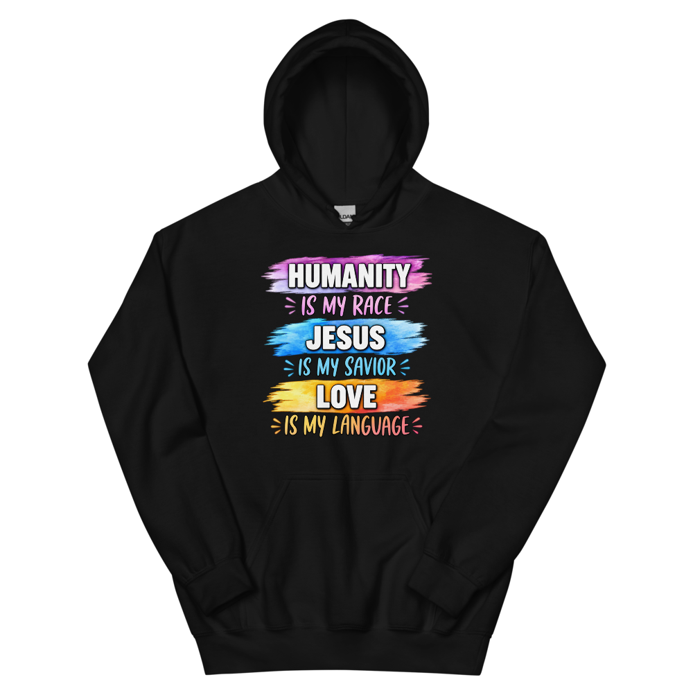 Humanity Is My Race T-Shirt | gc: Hoodie/Black