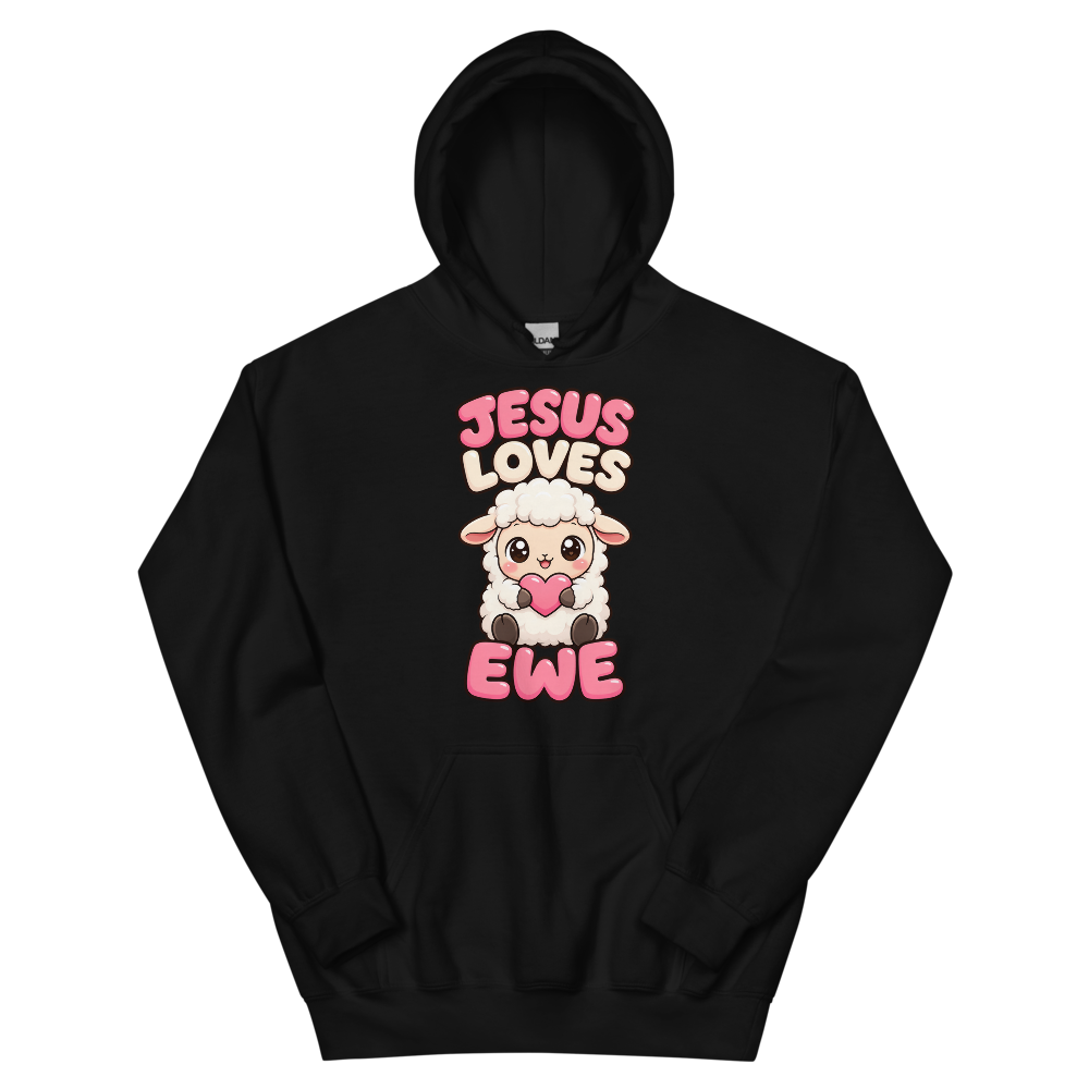 Jesus Loves Ewe T-Shirt | gc: Hoodie/Black