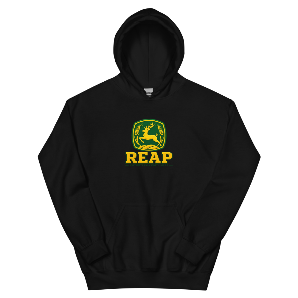 Reap Leaping Deer Badge T-Shirt | gc: Hoodie/Black