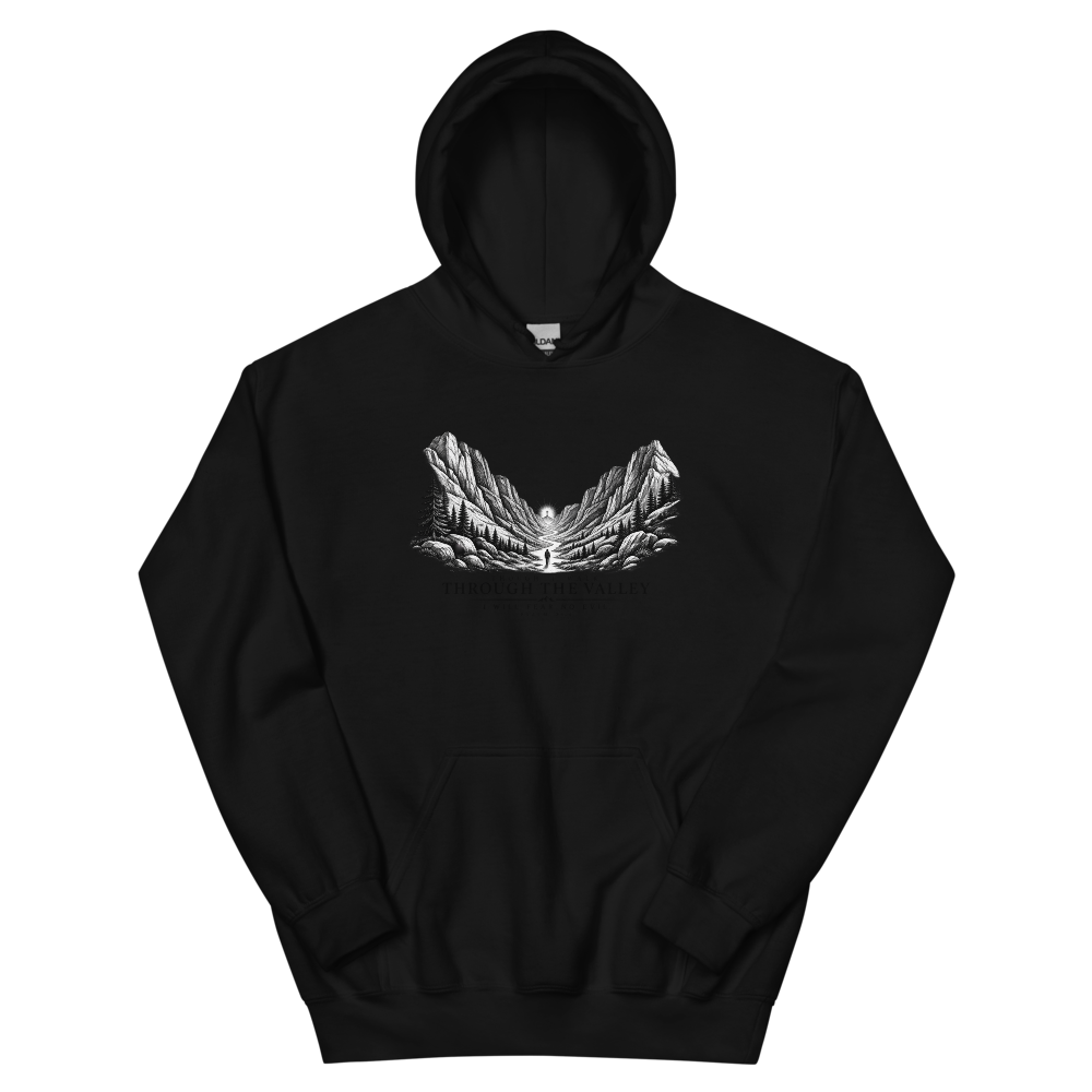 Though I Walk Through The Valley T-Shirt | gc: Hoodie/Black