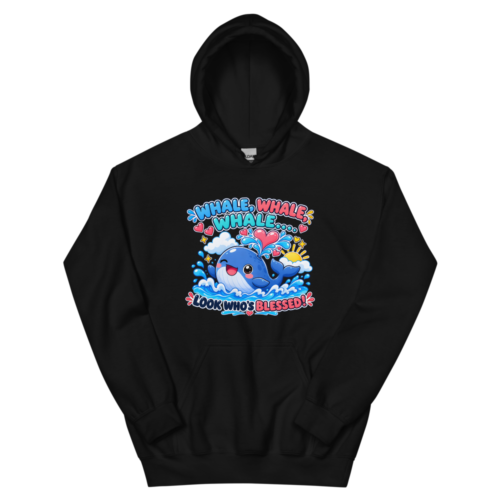 Whale Whale Whale Look Who's Blessed T-Shirt | gc: Hoodie/Black