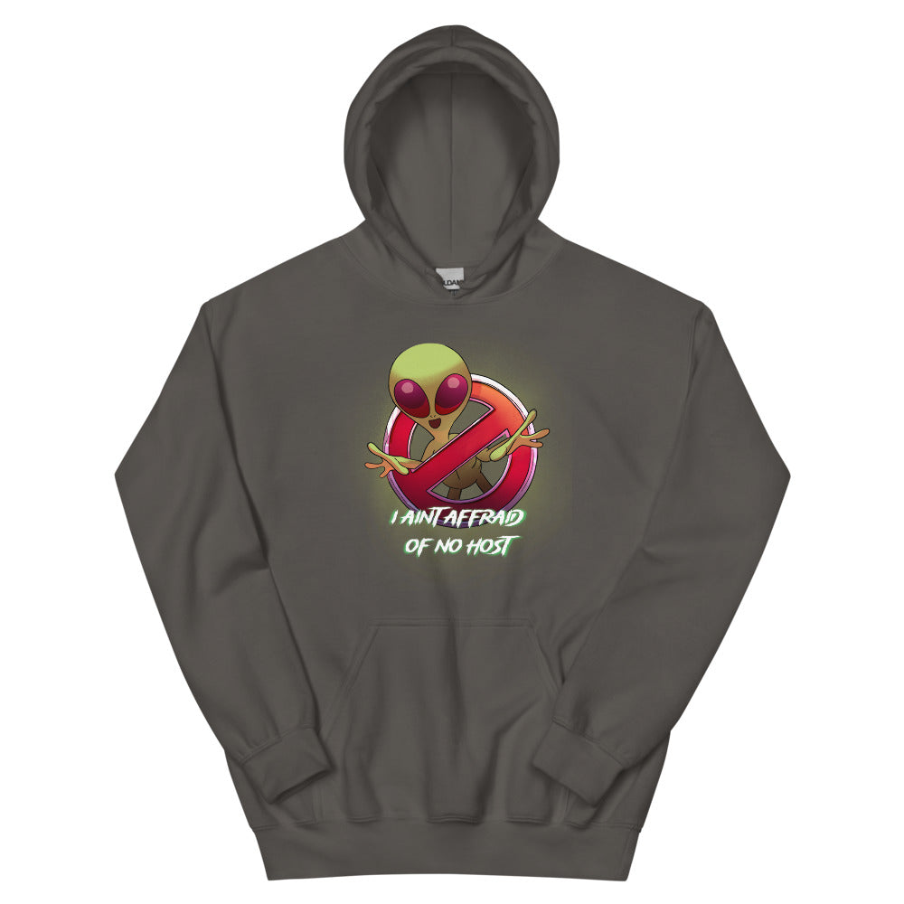 Aint Afraid Alien Women's Hoodie | colour: Charcoal