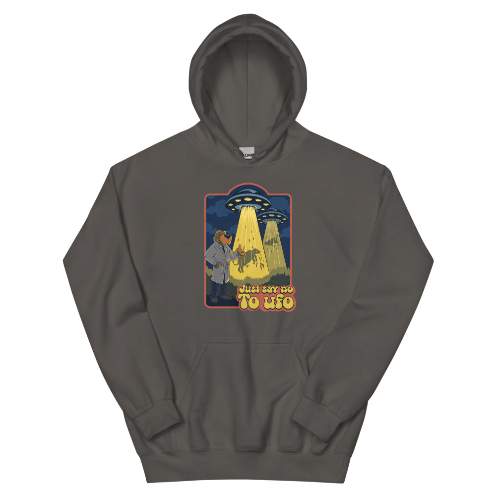Alien Crime Men's Hoodie | colour: Charcoal