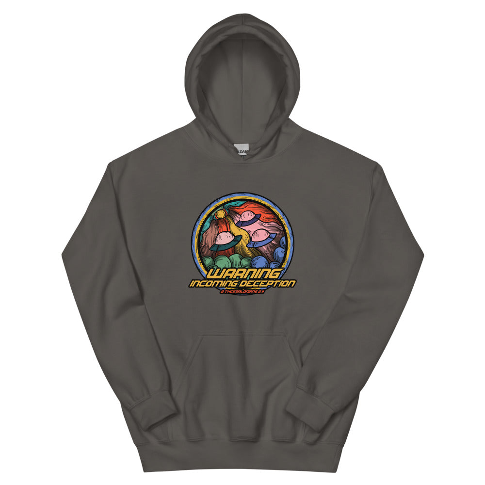 Incoming Deception Women's Hoodie | colour: Charcoal