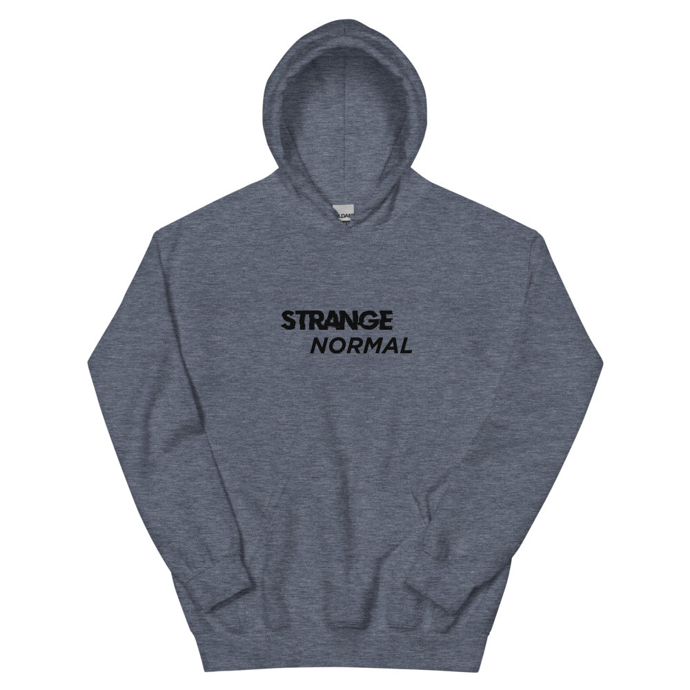 Logo White Women's Hoodie | colour: Heather Sport Dark Navy