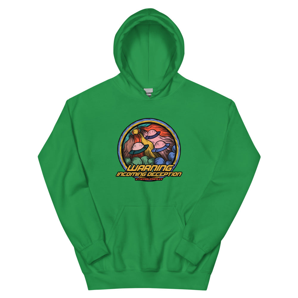 Incoming Deception Women's Hoodie | colour: Irish Green