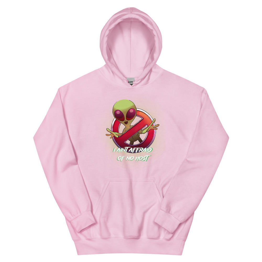 Aint Afraid Alien Women's Hoodie | colour: Light Pink