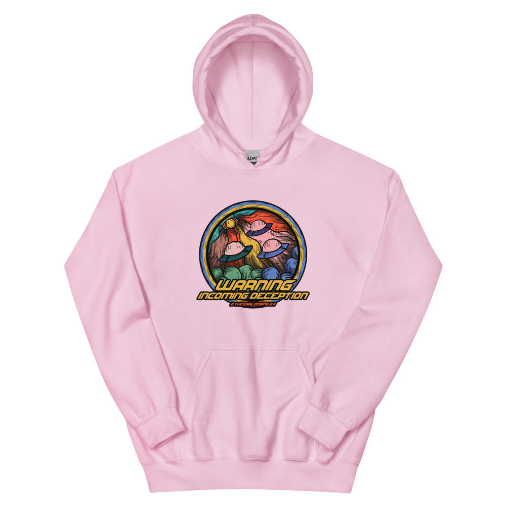 Incoming Deception Women's Hoodie | colour: Light Pink