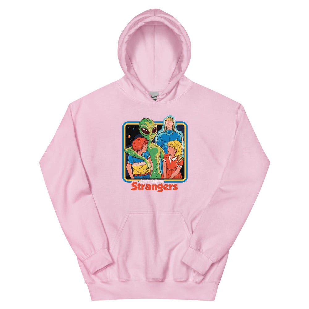 Dont Talk To Strangers Women's Hoodie | colour: Light Pink