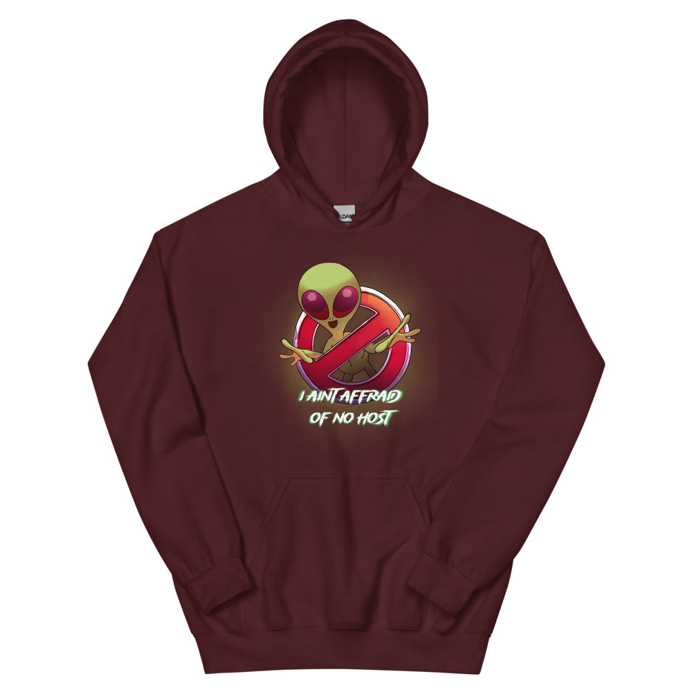 Aint Afraid Alien Men's Hoodie | colour: Maroon