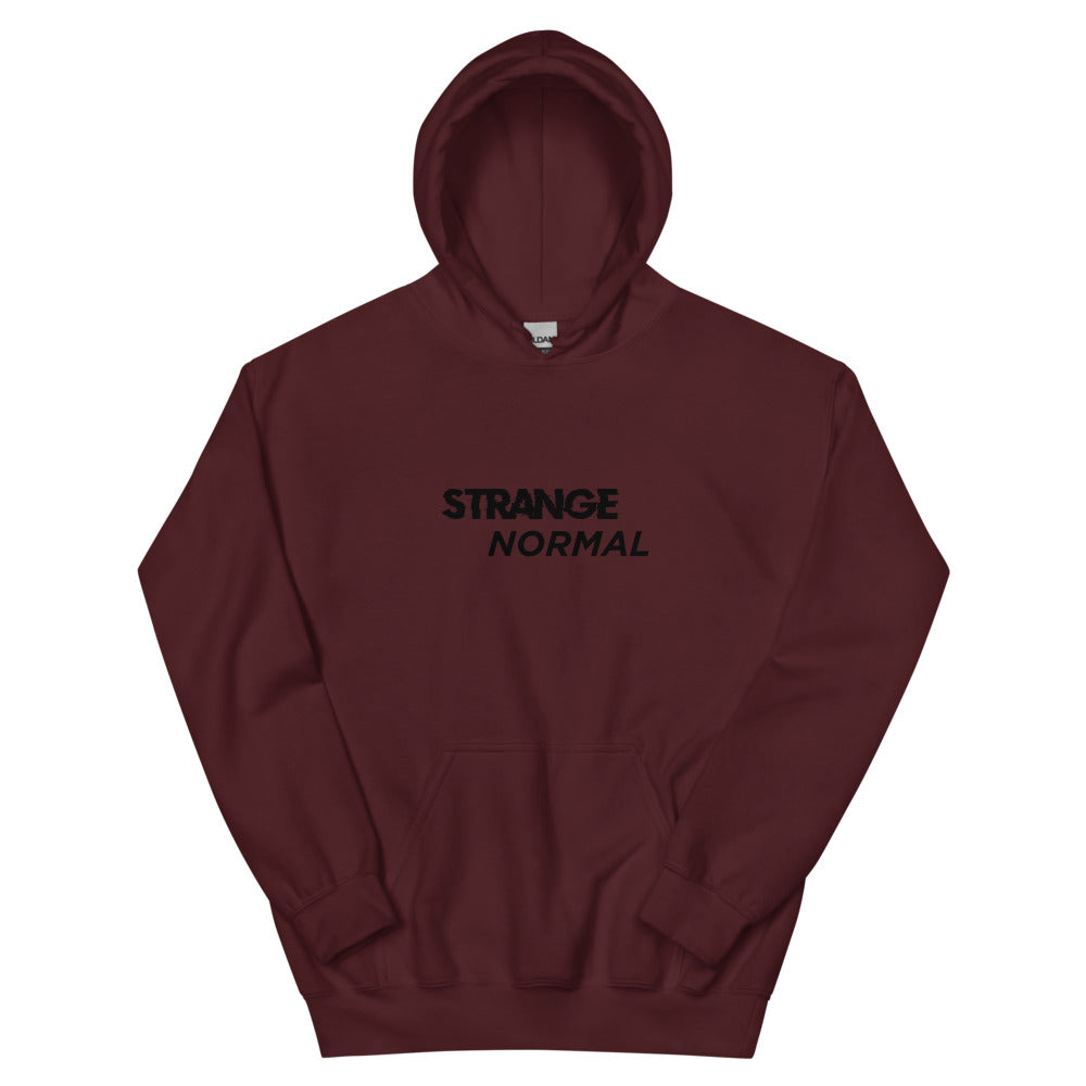 Logo White Men's Hoodie | colour: Maroon