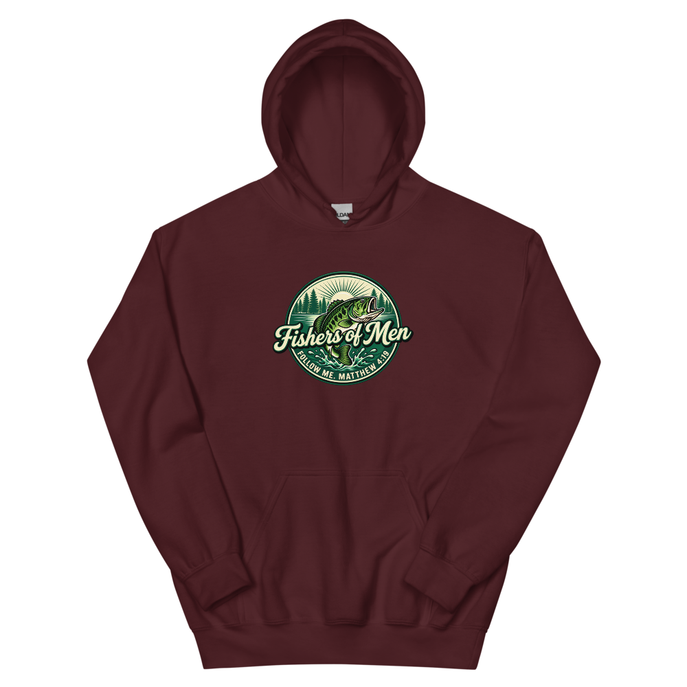 Fishers Of Men Lake Badge T-Shirt | gc: Hoodie/Maroon