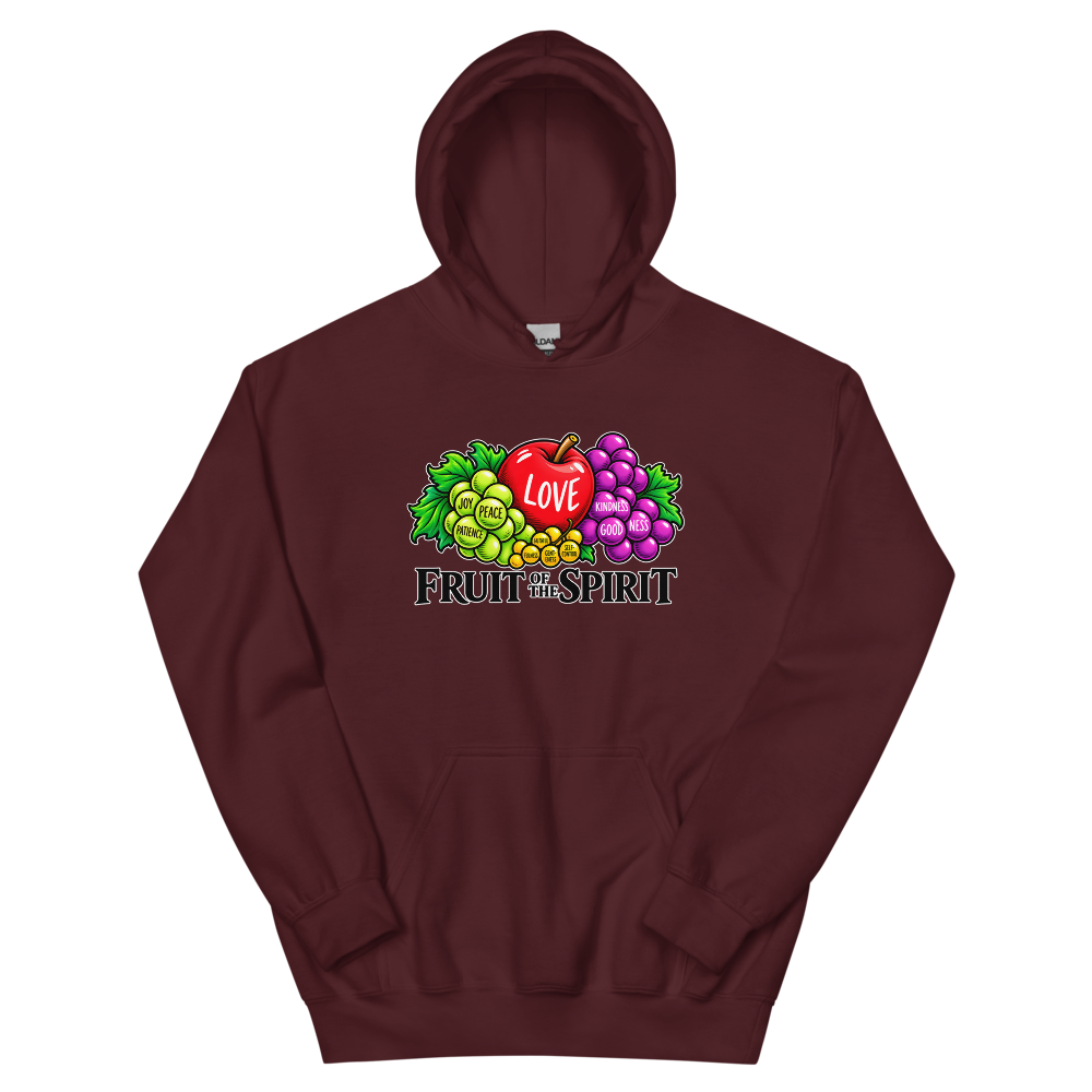 Fruit Of The Spirit Illustrated T-Shirt | gc: Hoodie/Maroon