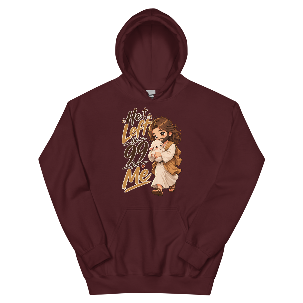He Left The 99 For Me T-Shirt | gc: Hoodie/Maroon