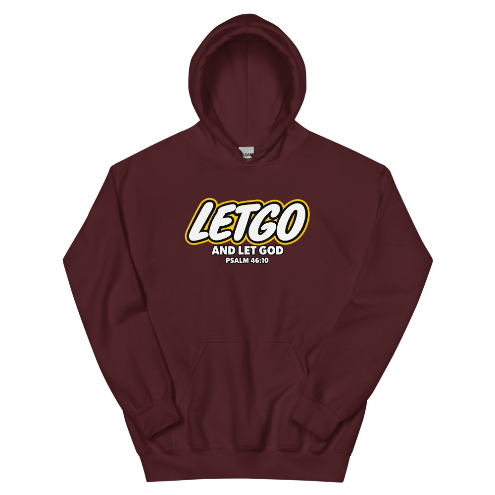 Letgo And Let God Brick Logo T-Shirt | gc: Hoodie/Maroon