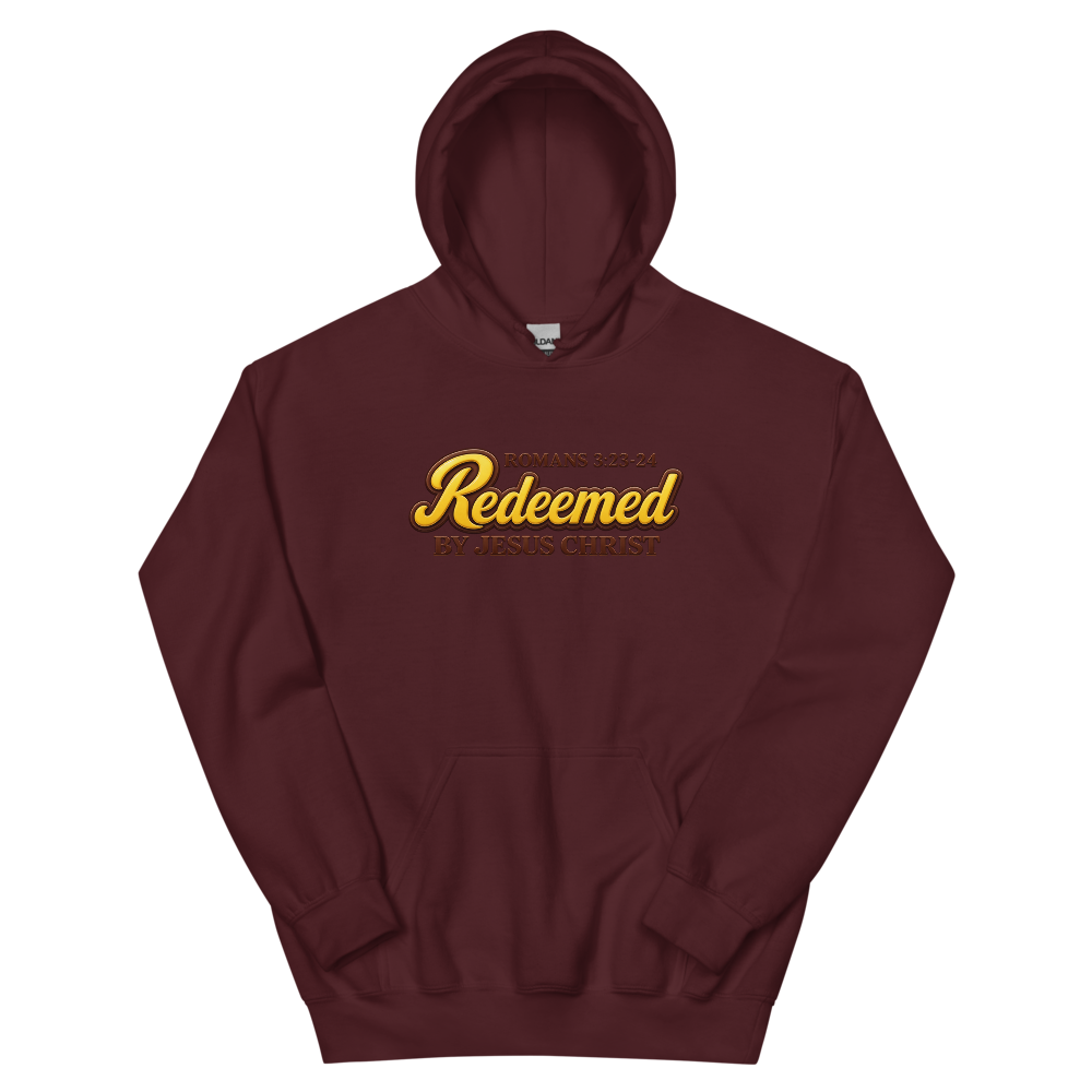 Redeemed Candy Script Hoodie | colour: Maroon