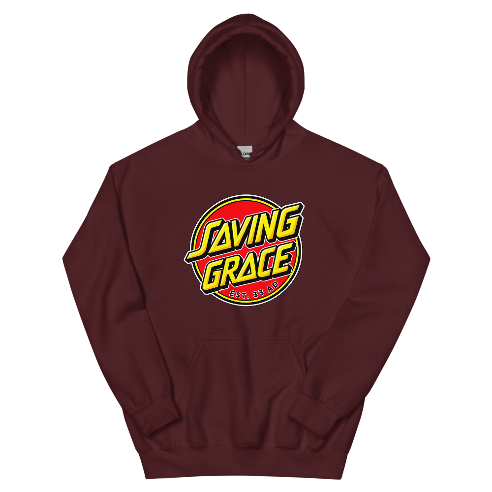 Saving Grace Est. 33 AD Hoodie | colour: Maroon