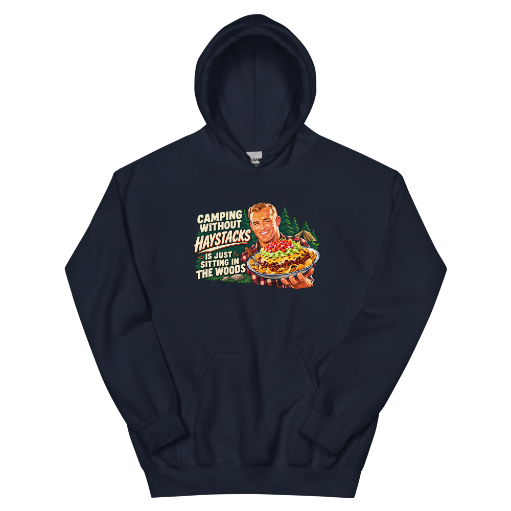 Camping Without Haystacks T-Shirt | gc: Hoodie/Navy