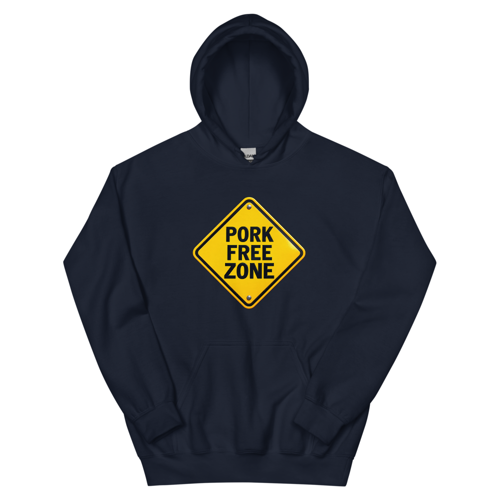 Pork Free Zone T-Shirt | gc: Hoodie/Navy
