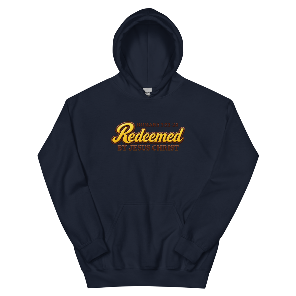 Redeemed Candy Script Hoodie | colour: Navy