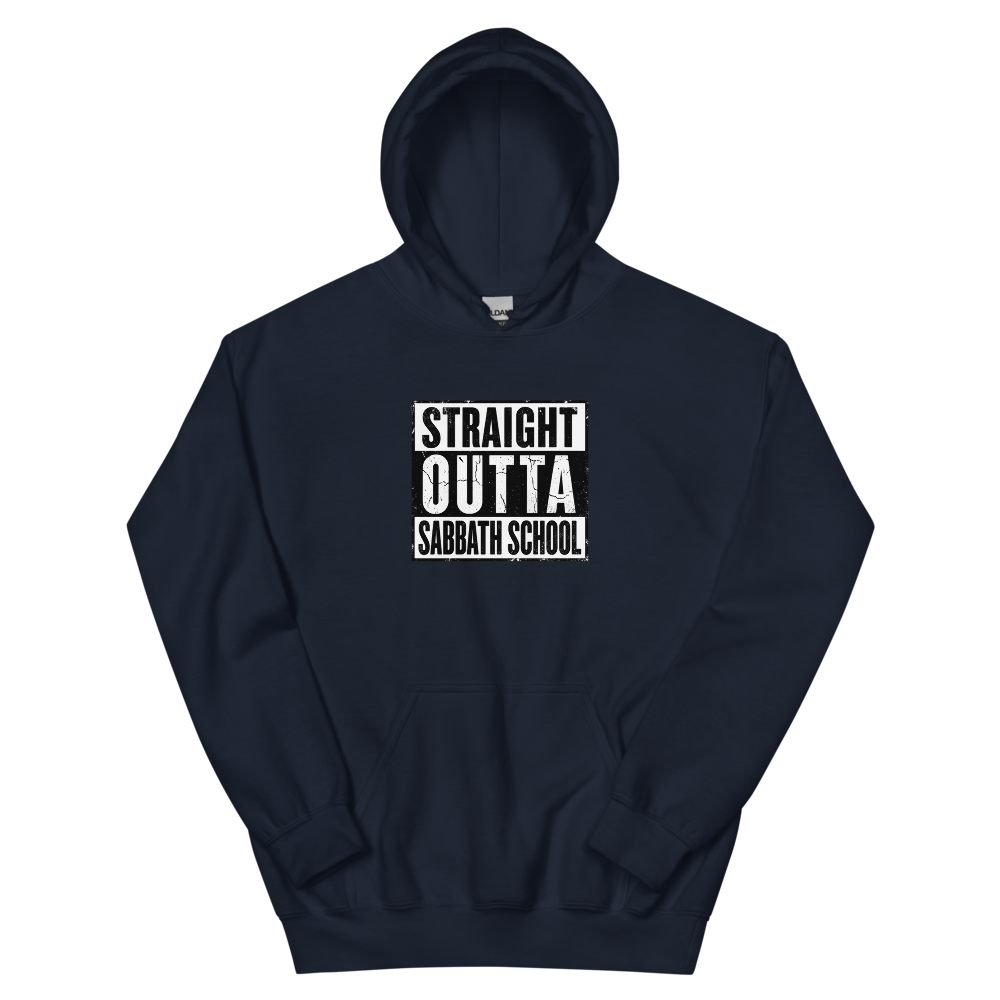 Straight Outta Sabbath School T-Shirt | gc: Hoodie/Navy