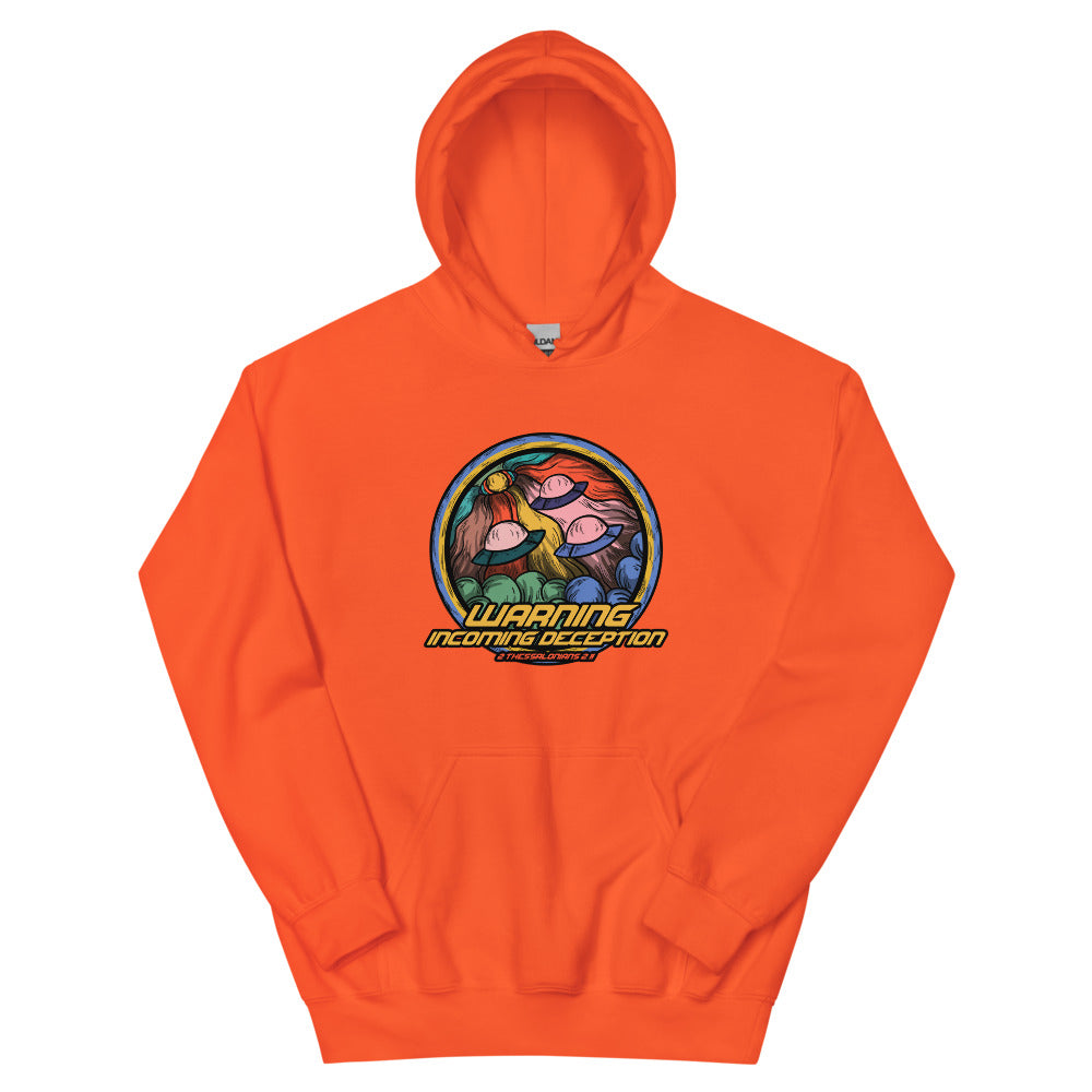 Incoming Deception Women's Hoodie | colour: Orange