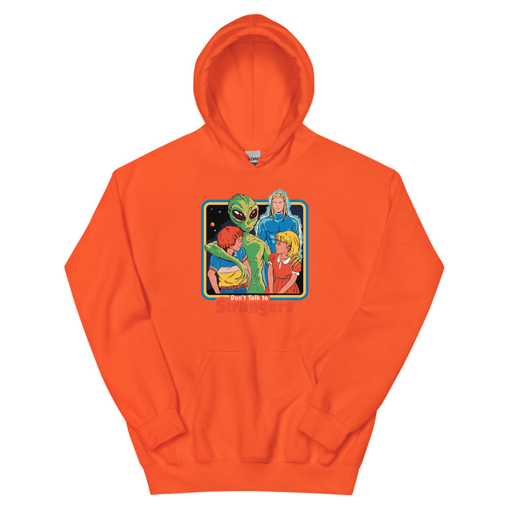 Dont Talk To Strangers Women's Hoodie | colour: Orange