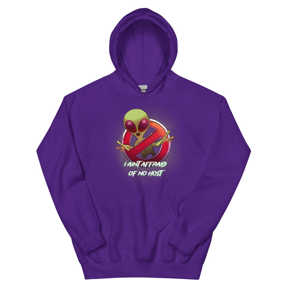 Aint Afraid Alien Women's Hoodie | colour: Purple