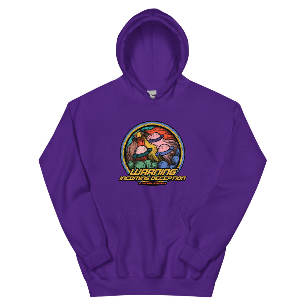 Incoming Deception Men's Hoodie | colour: Purple